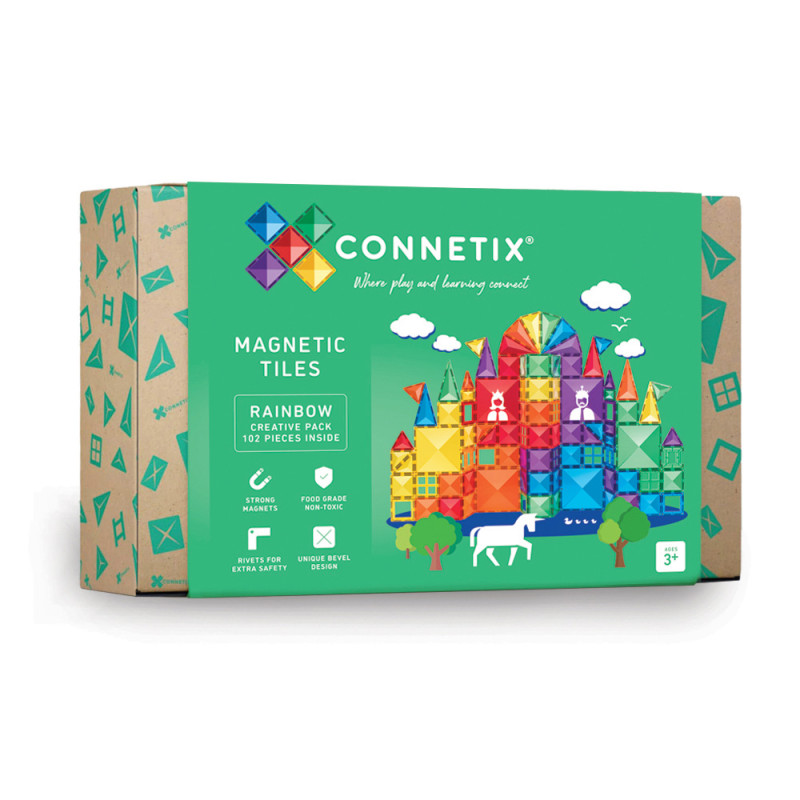 Magnetická stavebnica CONNETIX® Rainbow Creative Pack 102 ks