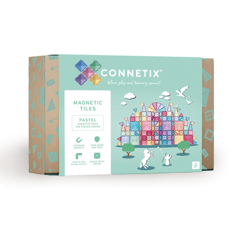 Magnetická stavebnica CONNETIX® Pastel Creative pack 120 ks