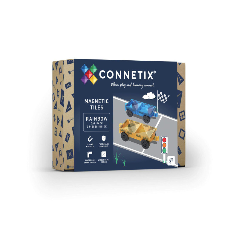 Magnetická stavebnica CONNETIX® Rainbow Car Pack 2 ks