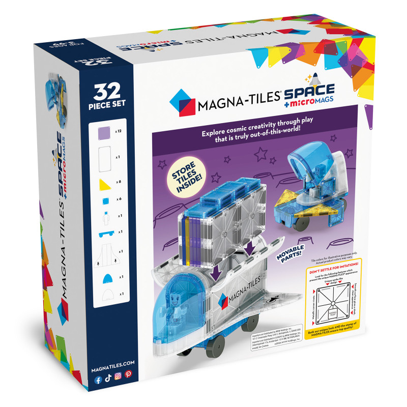 Magnetická stavebnica MAGNA-TILES® Space 32 ks