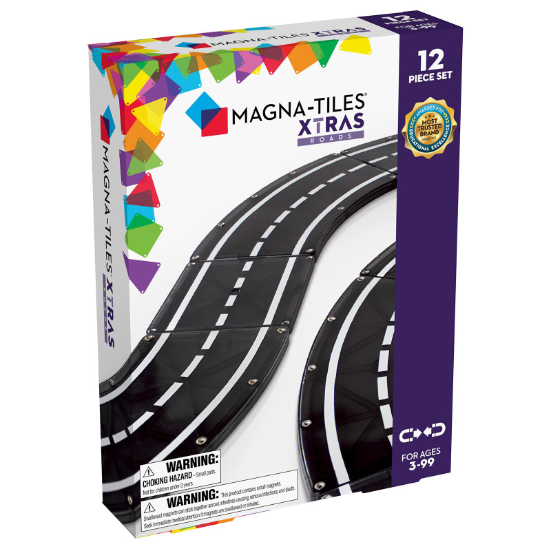 Magnetická stavebnica MAGNA-TILES® Xtras Roads 12 ks