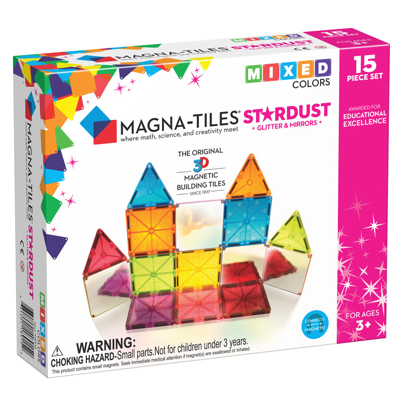 Magnetická stavebnica MAGNA-TILES® Stardust 15 ks