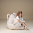 Detské kreslo sedací vak Wigiwama® - Cream White Bear Beanbag