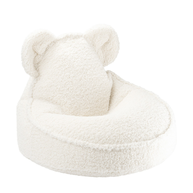 Detské kreslo sedací vak Wigiwama® - Cream White Bear Beanbag