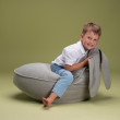 Detské kreslo sedací vak Wigiwama® - Misty Green Bunny Beanbag