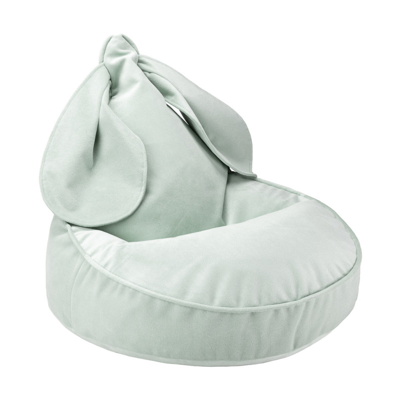 Detské kreslo sedací vak Wigiwama® - Misty Green Bunny Beanbag