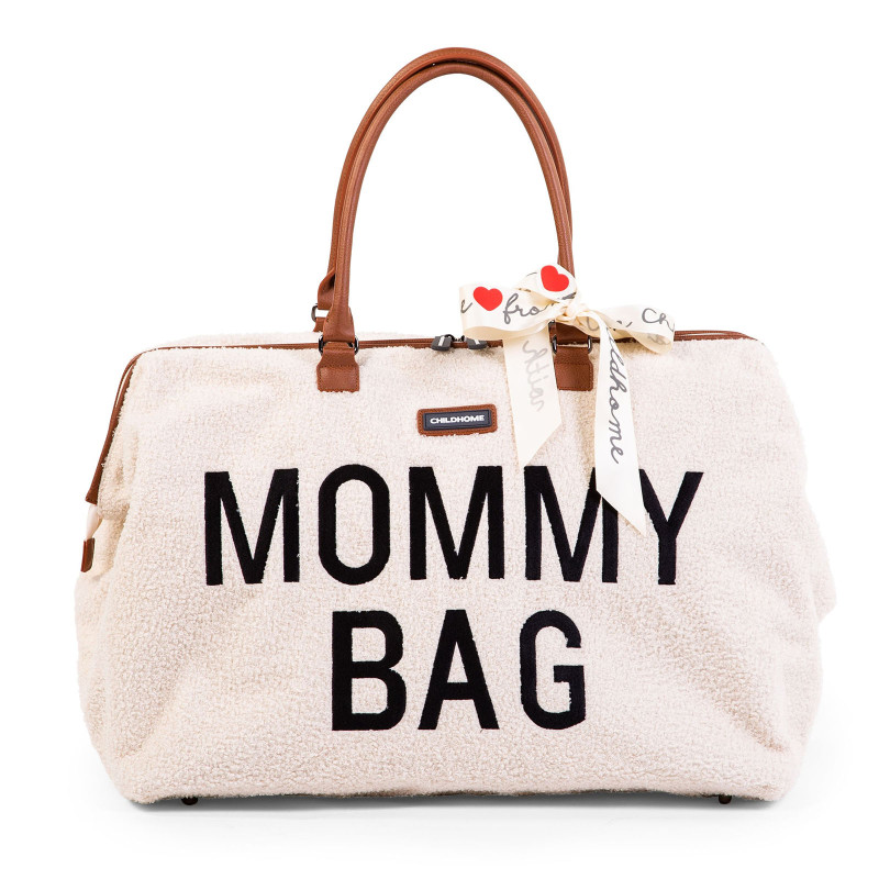 Childhome prebaľovacia taška Mommy Bag teddy off white