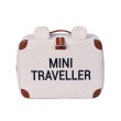 Childhome detský cestovný kufrík Mini Traveller teddy off white