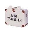 Childhome detský cestovný kufrík Mini Traveller teddy off white