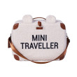 Childhome detský cestovný kufrík Mini Traveller teddy off white