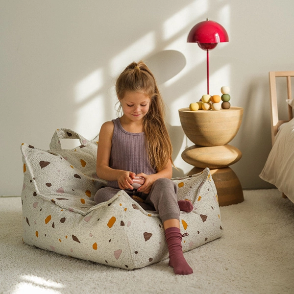 Terrazzo Marble Beanbag Chair