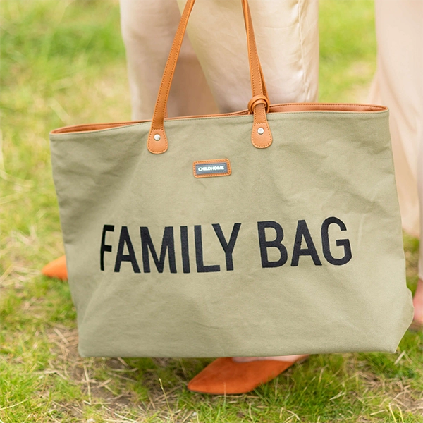 Childhome prebaľovacia taška Family Bag canvas khaki