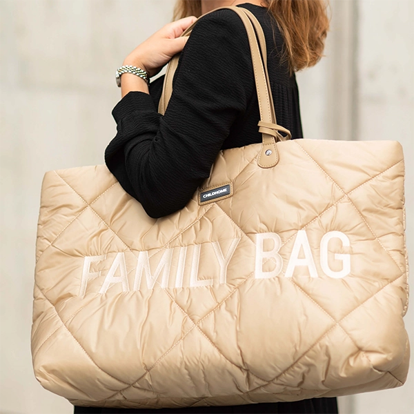 Childhome prebaľovacia taška Family Bag puffered beige