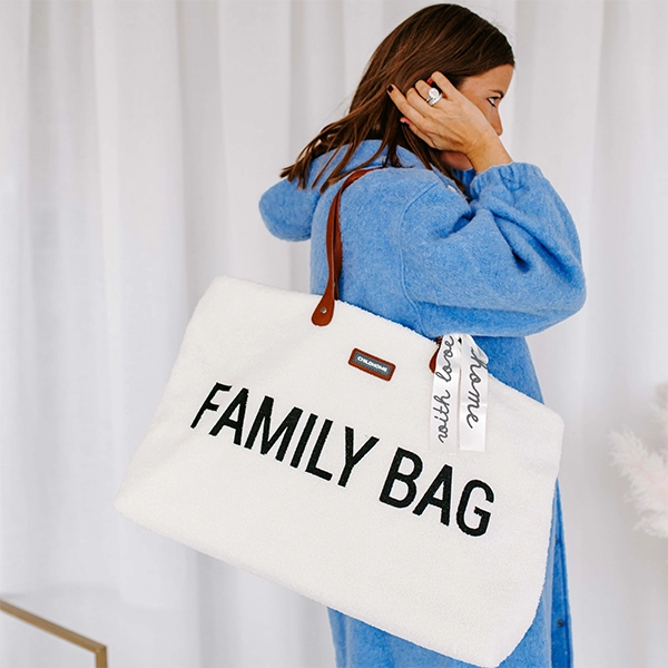 Childhome prebaľovacia taška Family Bag teddy off white