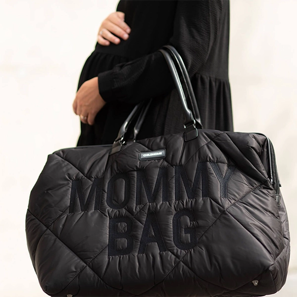 Childhome prebaľovacia taška Mommy Bag puffered black